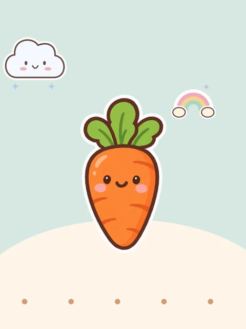 原创小萝卜插画